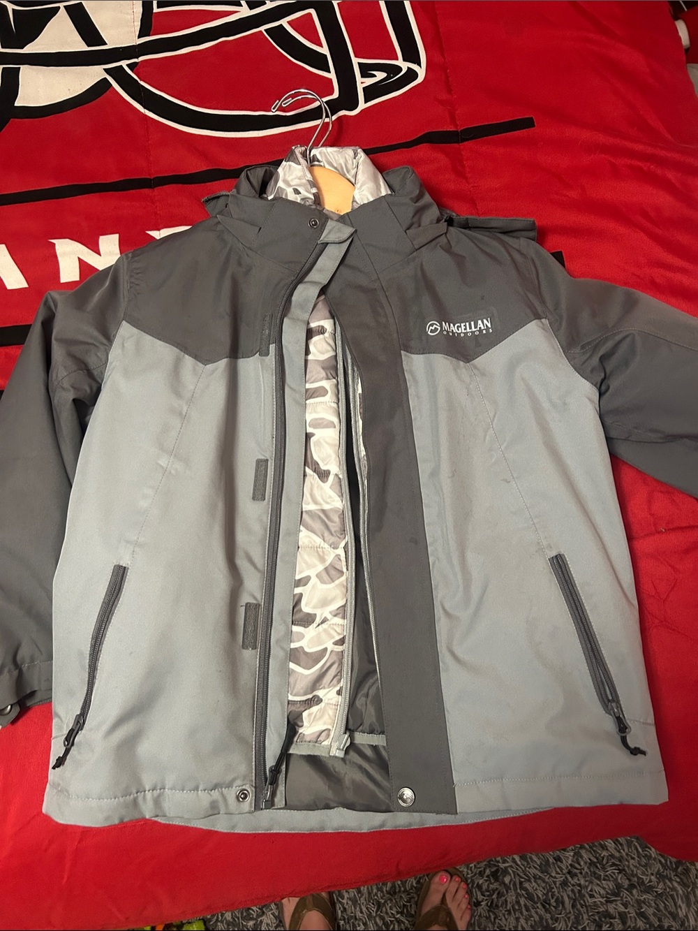 Magellan Outdoors Boys Gray Waterproof Jacket